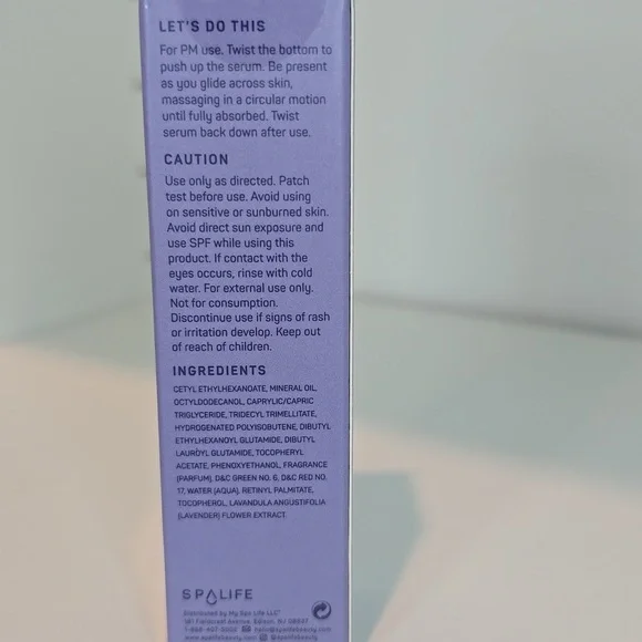 Spalife Retinol Smoothing Serum Stick - Lavender - Picture 3 of 3